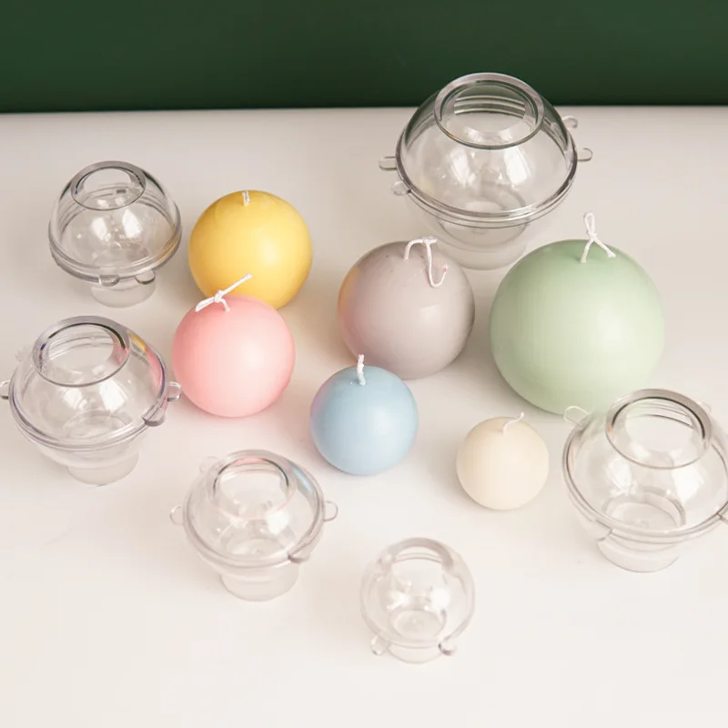 Candle Making Kits - 5-8 سنتيمتر شمعة كروية قالب بلاستيكي