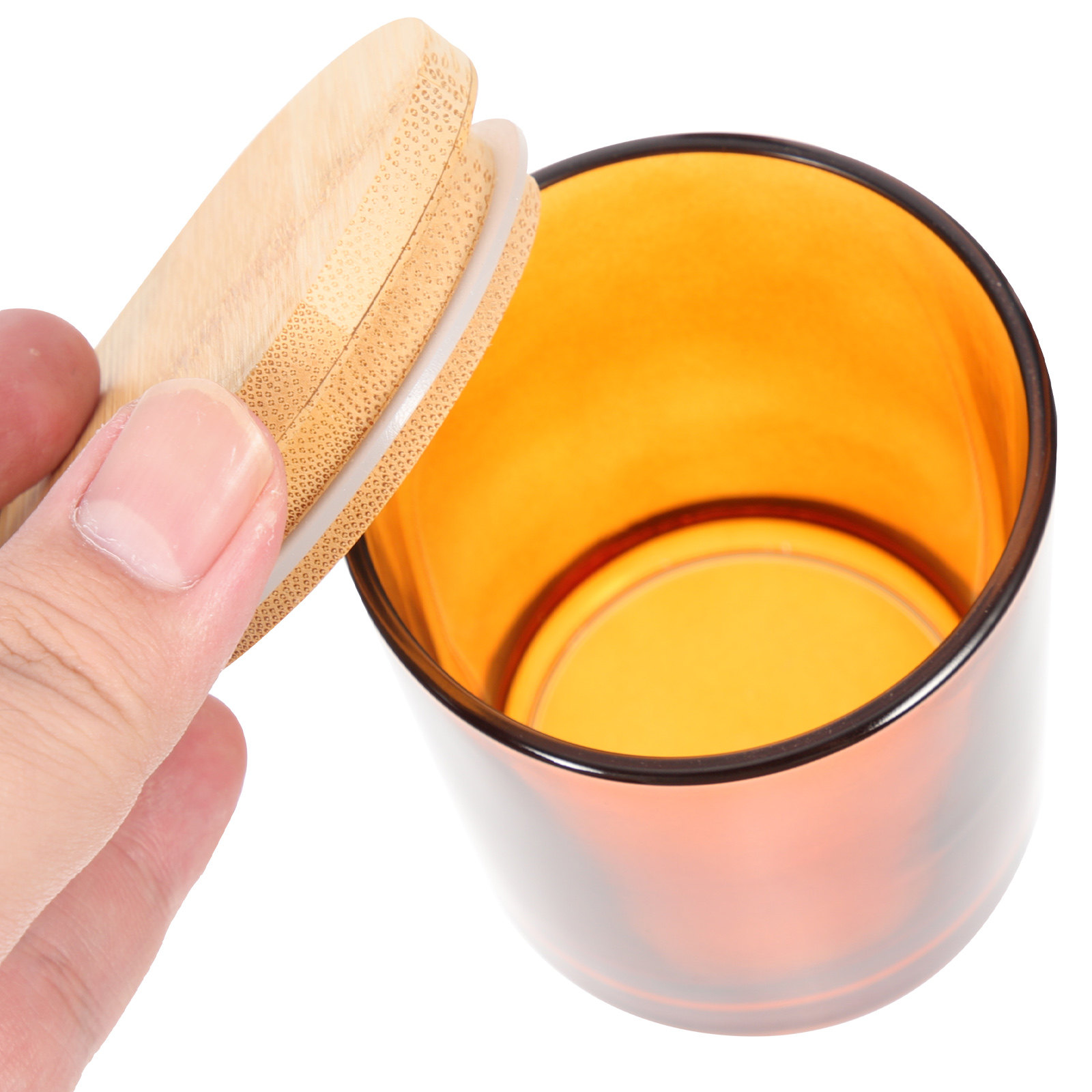 Candle Making Jars With Lids - مجموعة من 4 أوعية زجاجية للشموع