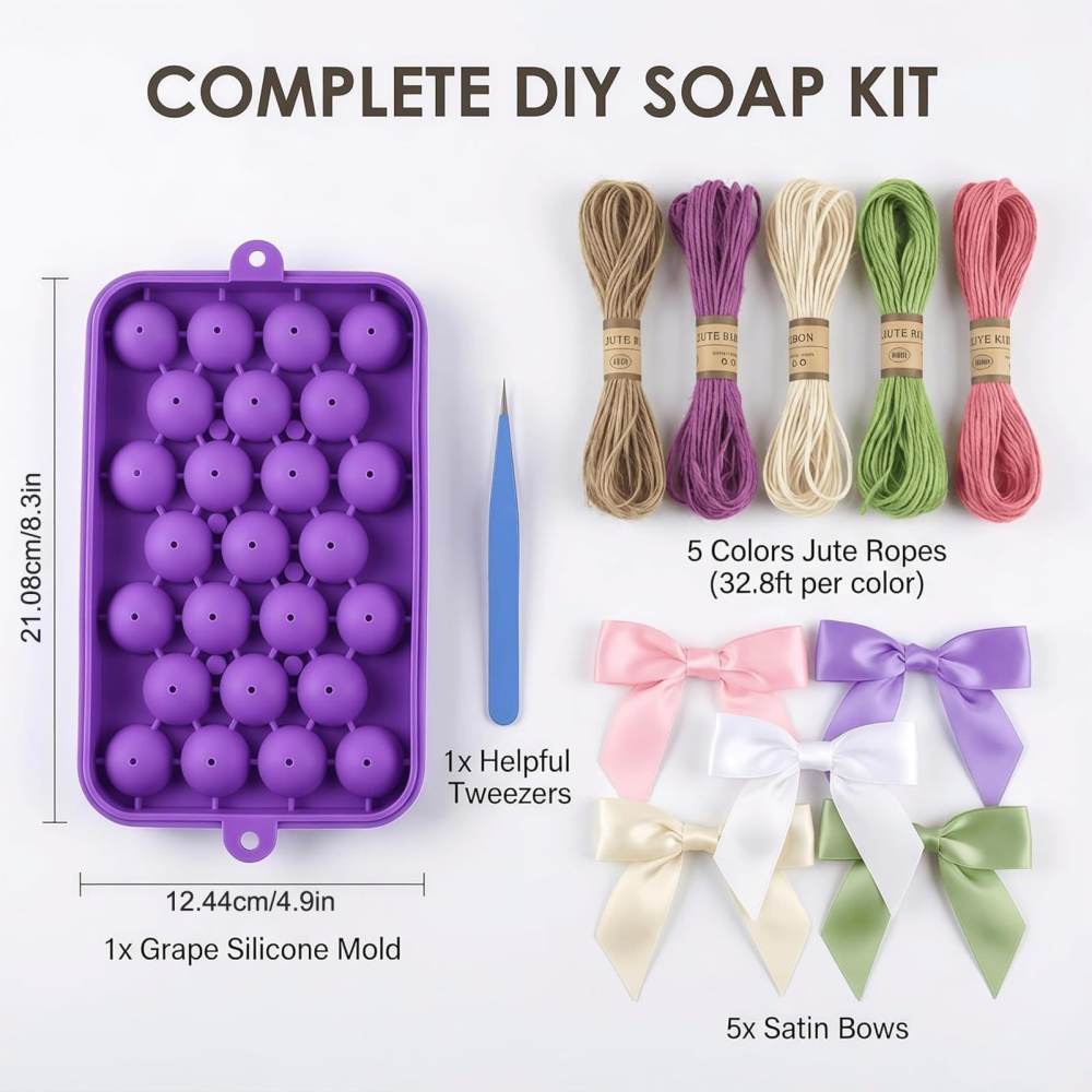 قالب صابون على شكل فاكهة العنب - مراجعة Candle Making Kits وسعره